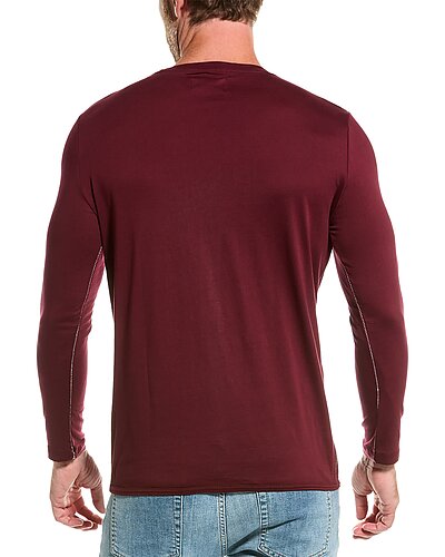 Other,M.SINGER, M.SINGER Maroon Tillman Crewneck T-Shirt, Red, Medium-40-TagMLarge-42-TagL