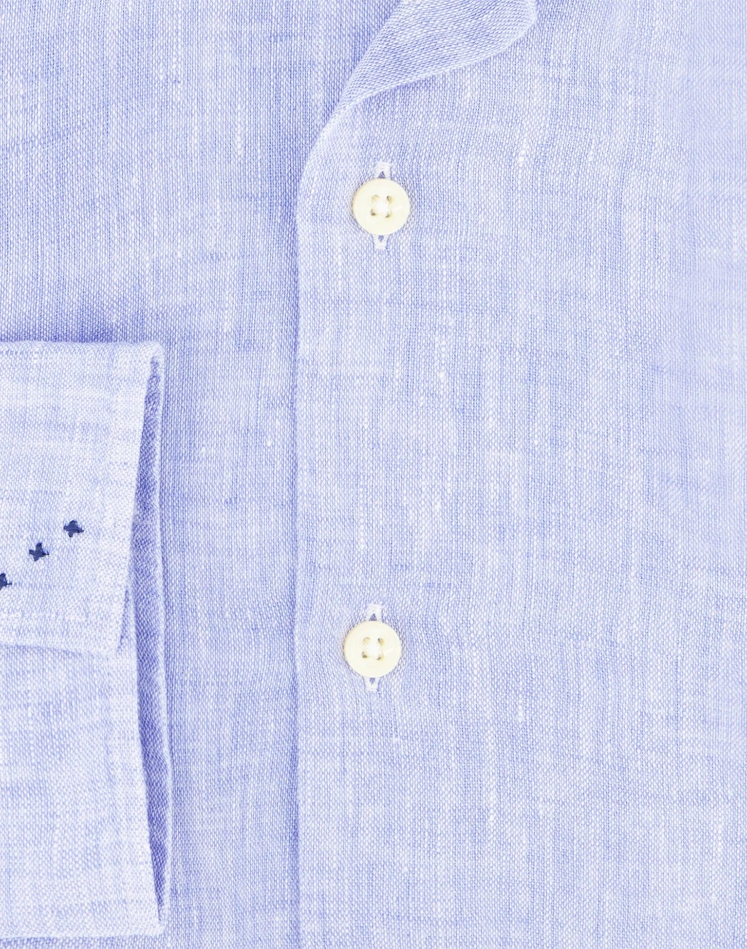 Brand Partner,R2 Amsterdam, R2 Amsterdam Light Blue Linen Long Sleeve Shirt, Blue, Medium-43-Tag40