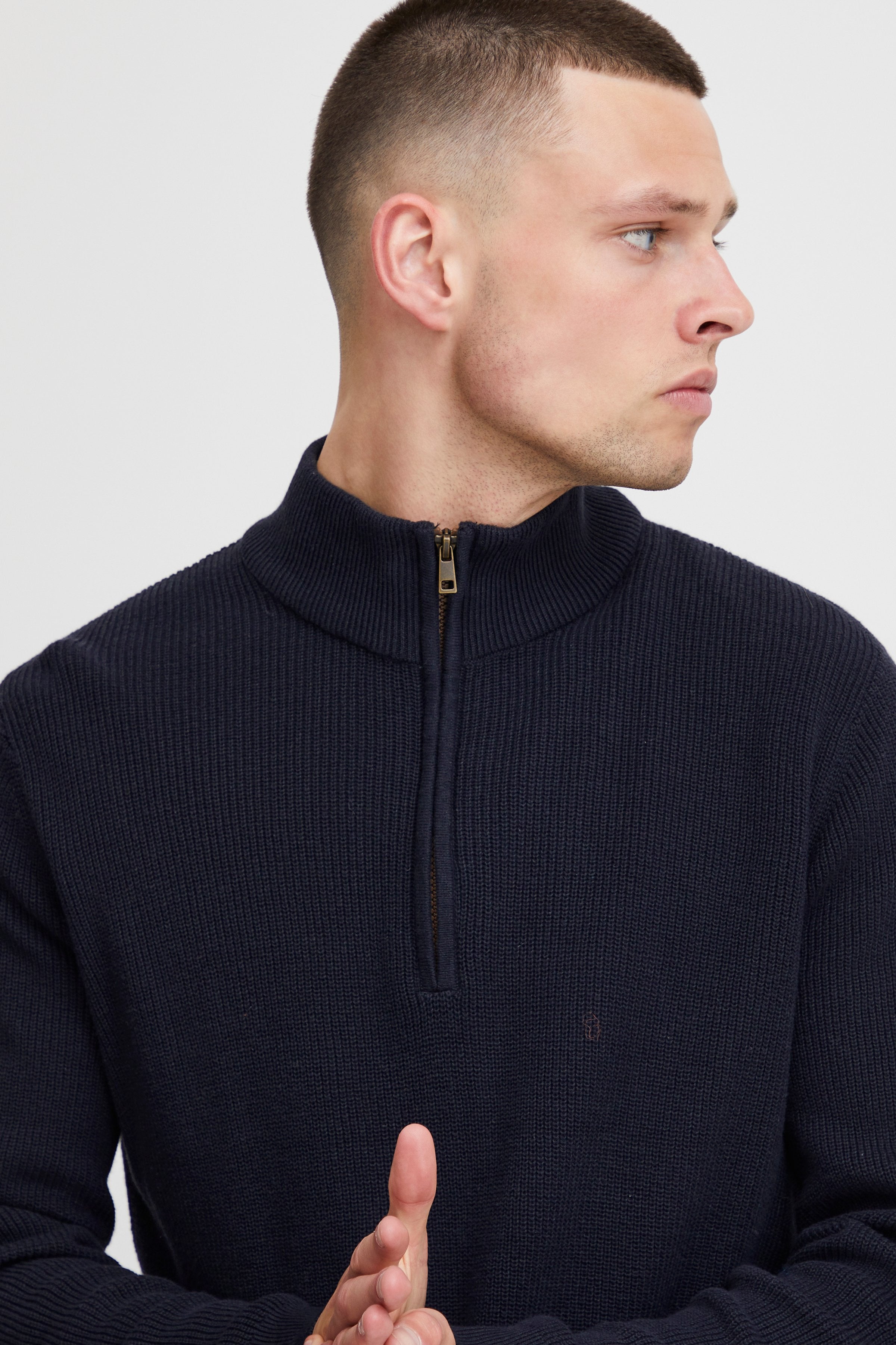 Other,Blend, Blend Black Codford Half Zip Pullover, Black, Extra Large-46-TagXXL
