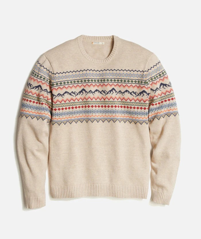Wholesale,Marine Layer, Marine Layer Cream Mountain FairIsle Sweater, Cream, Extra Extra Large-51-TagXXL