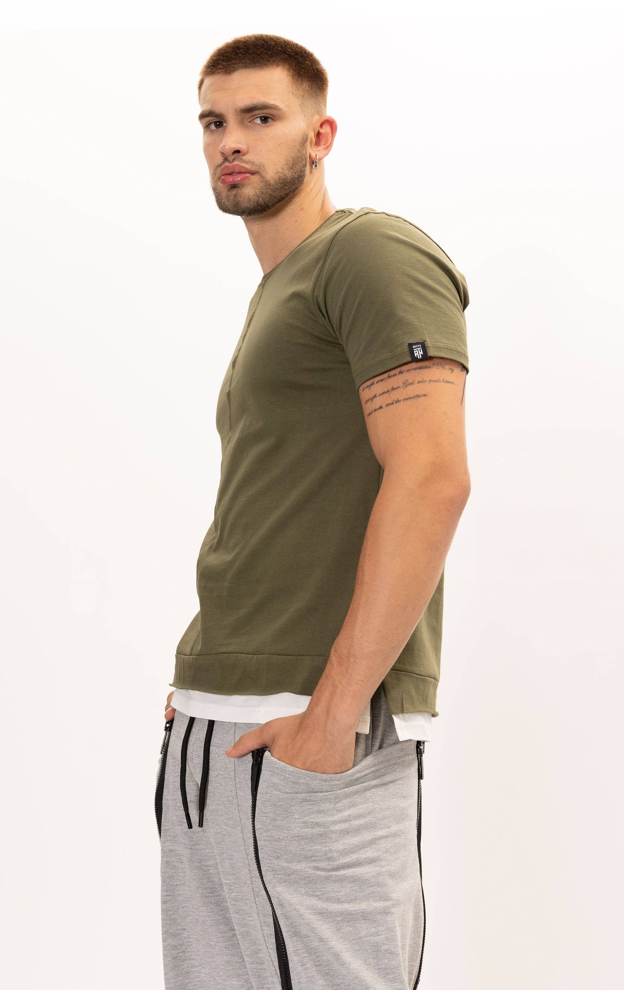 Faire,RNT 23, RNT 23 Green Pure Cotton Tee, Green, Medium-41-TagM