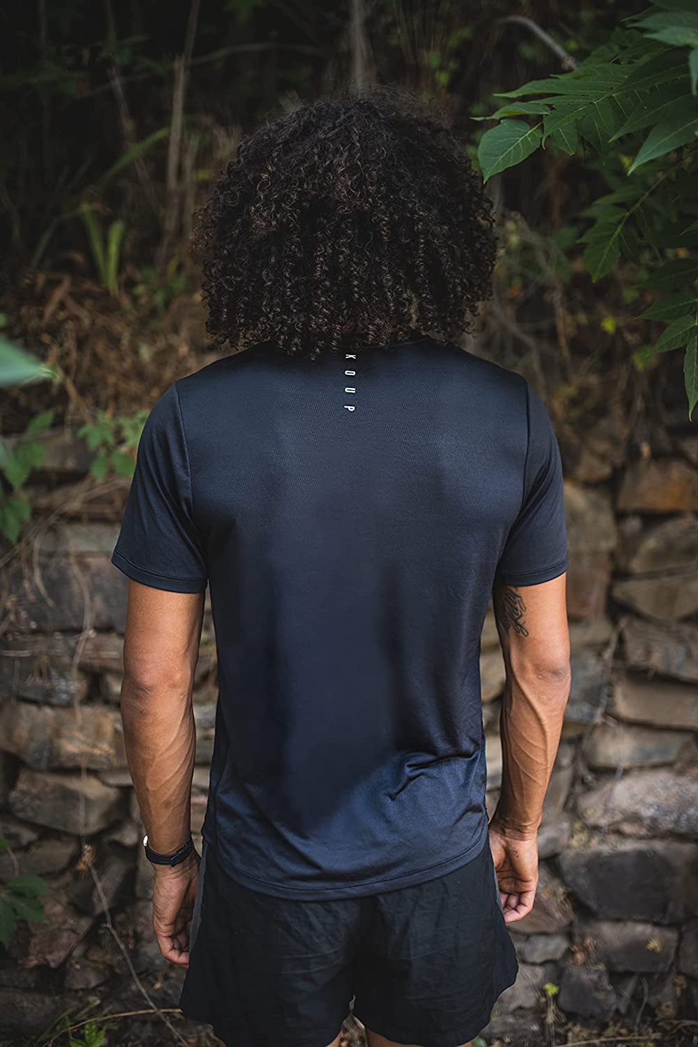 Taelor.Style, Koup Black Cinnamon-Infused Anti-Odor Shortsleeve Performance Tee, Black, Medium-42-TagM