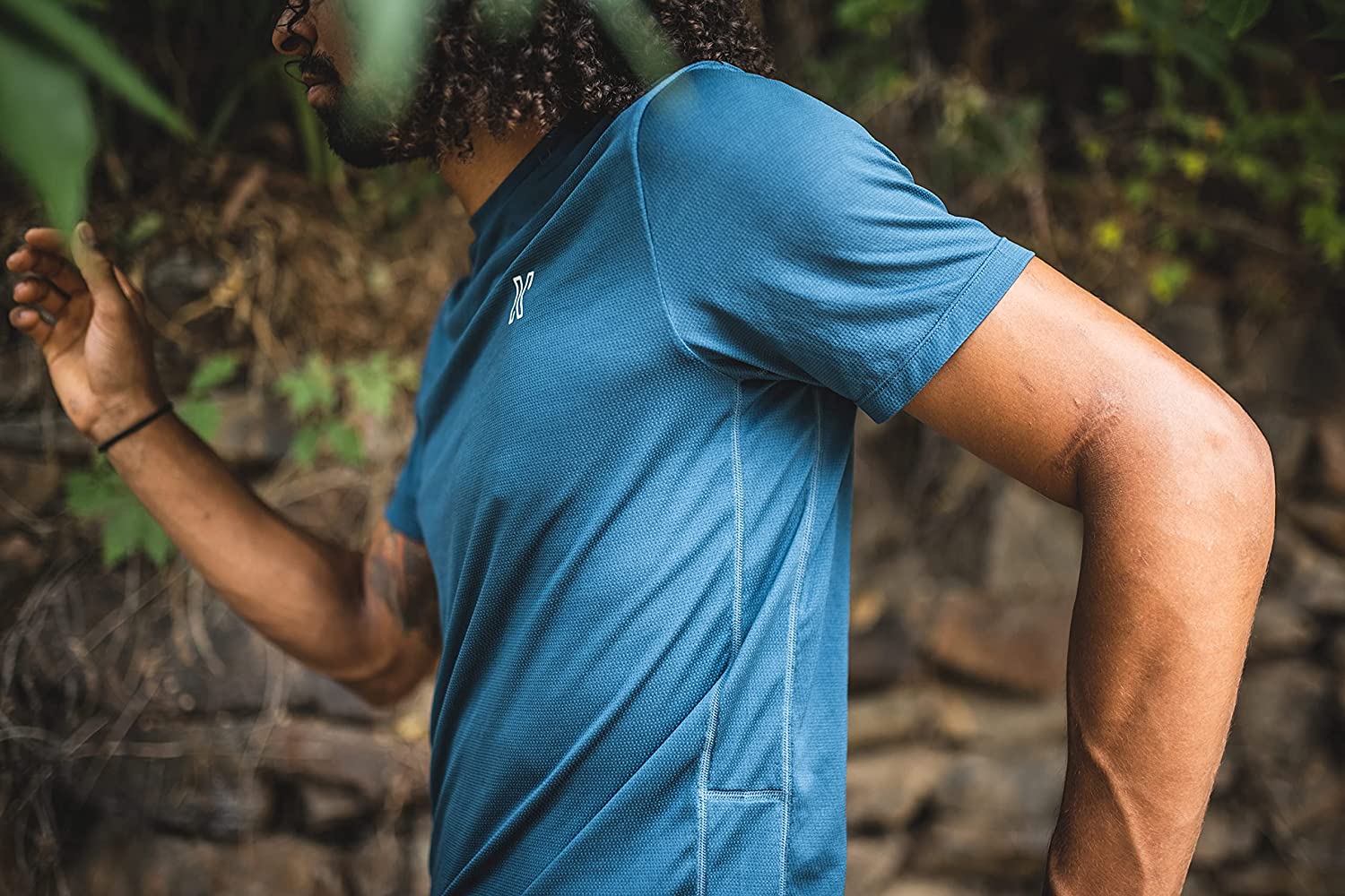 Brand Partner,Koup, Koup Teal Cinnamon-Infused Anti-Odor Shortsleeve Performance Tee, Blue, Medium-43-TagM