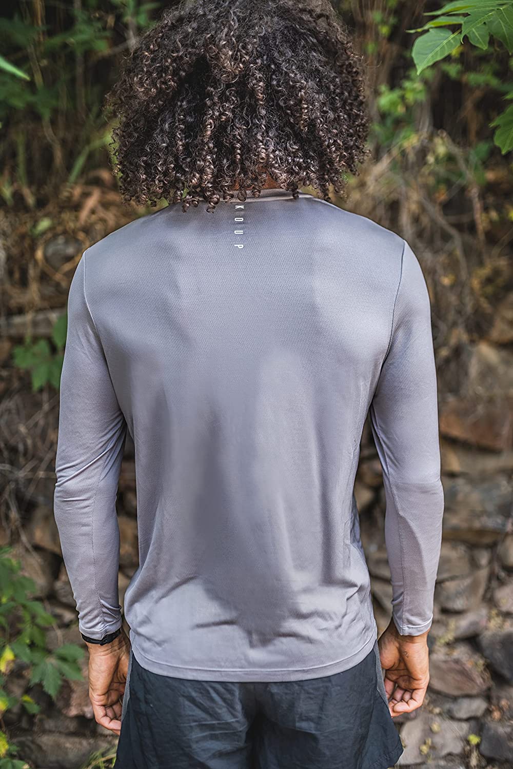 Brand Partner,Koup, Koup Light Grey Performance Anti-Odor Tech Tee, Grey, Medium-42-TagM