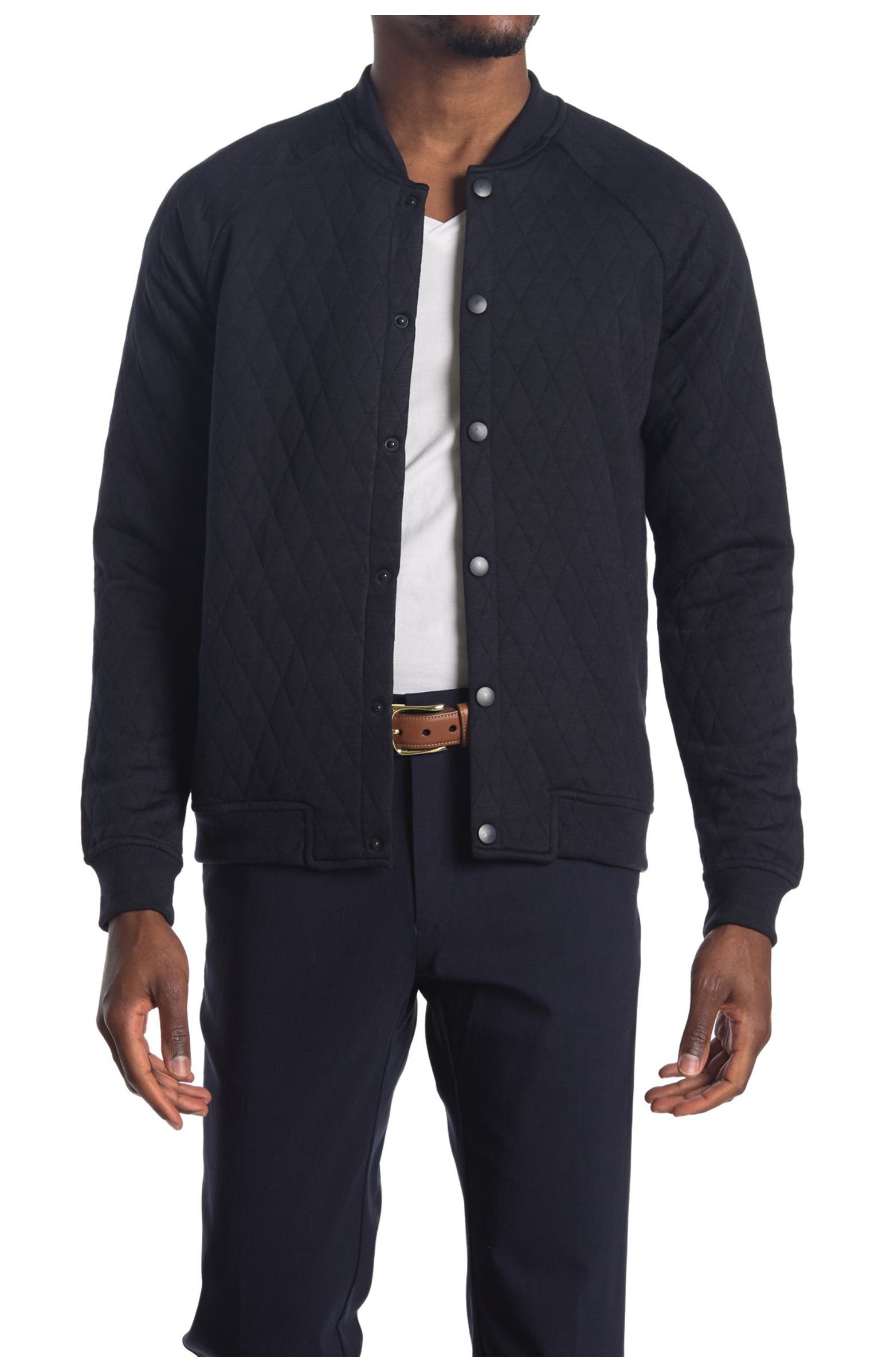 Nordstrom Rack,Sovereign Code, Sovereign Code Navy Quilted Bomber Jacket, Blue, Small-38-TagS