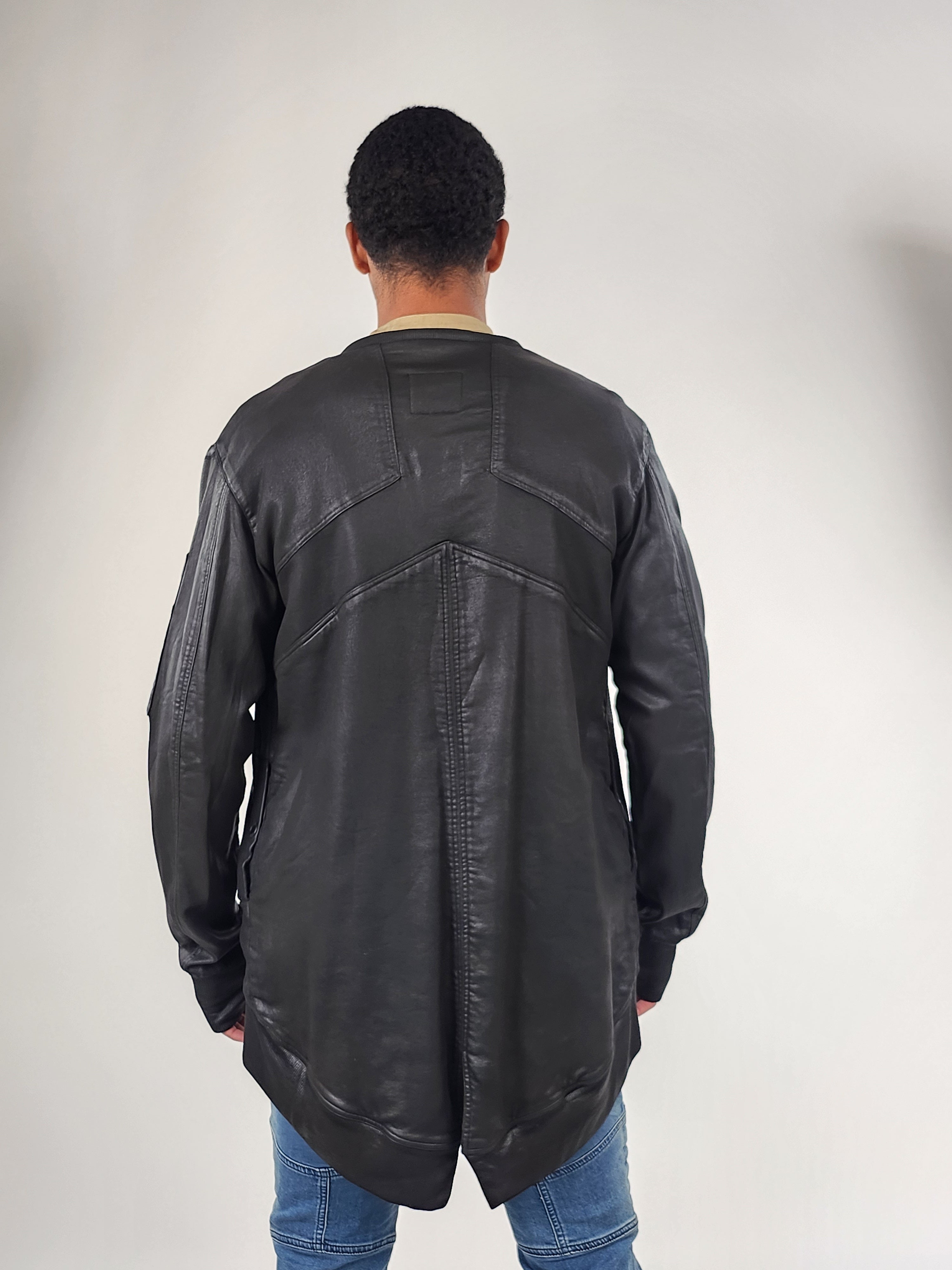 Wholesale,Reesedeluca, Reese De Luca Black Long Sleeve Jacket with Droptail Slit Back, Black, Medium-44-TagM