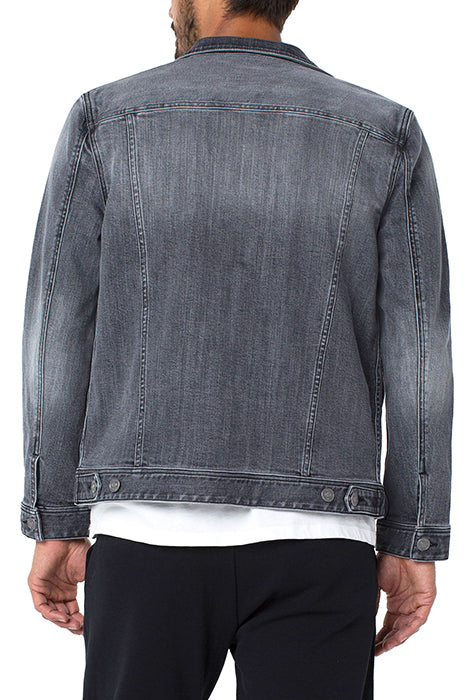 Otrium,Liverpool, Liverpool Black Washed Jean Jacket, Black, Extra Extra Large-54-TagXL