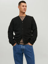 Jack and Jones Black Knit Cardigan