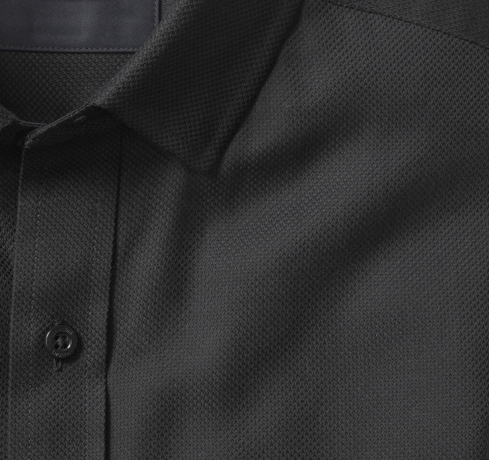 Wholesale,Johnston & Murphy, Johnston & Murphy Black Birdseye Long Sleeve Shirt, Black, Extra Large-50-TagXL