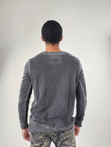 Reese De Luca Gray Long Sleeve Top