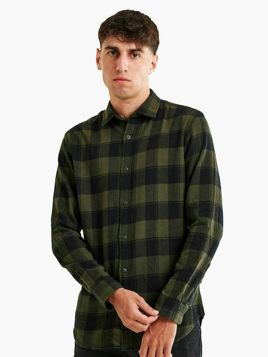 Wholesale,Jack & Jones, Jack & Jones Dk Green/Black Buffalo Plaid Flannel, Green, Small-40-TagS
