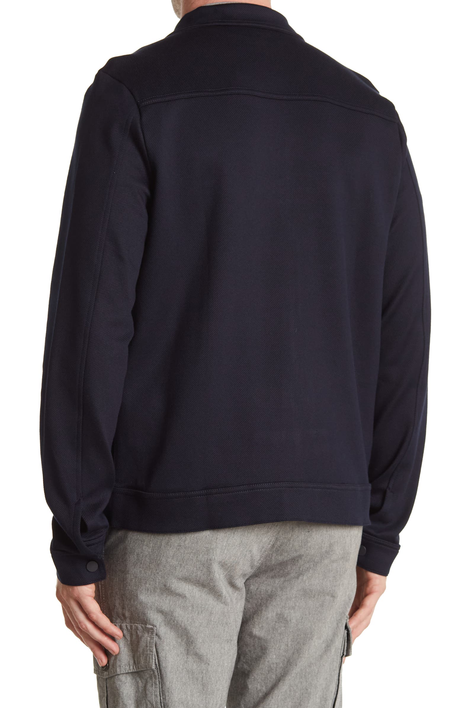 Nordstrom Rack, SELECTED HOMME Navy Zip Front Jacket, Blue, Medium-42-TagM