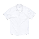Surfside Supply White Solid Short Sleeve Button Up Shirt With Inset Pocket