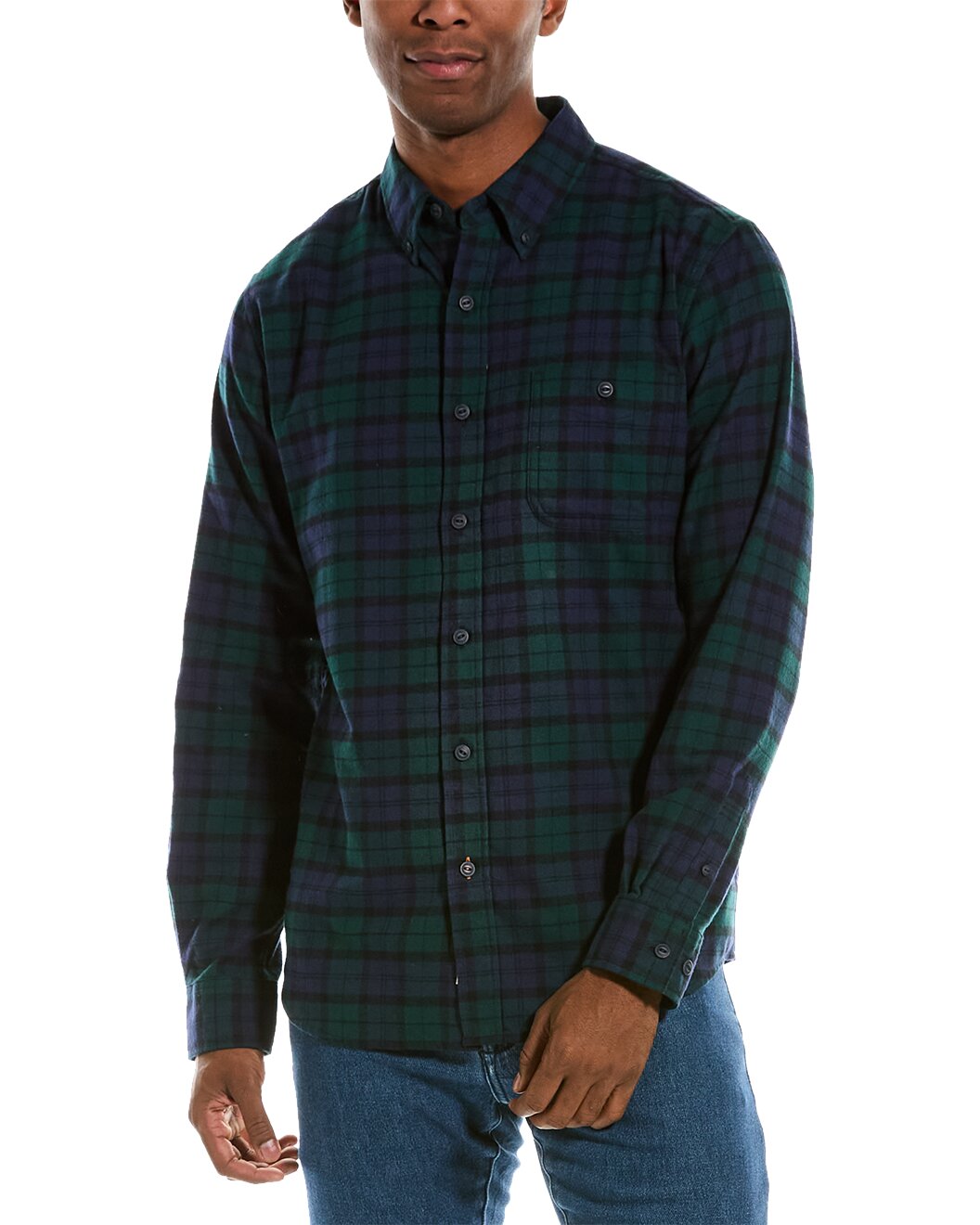 Other,Weatherproof, Weatherproof Vintage Dark Green/Blue Holiday Antique Flannel Shirt, Green, Small-41-TagS