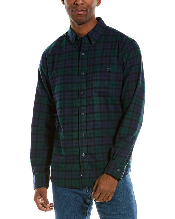 Weatherproof Vintage Dark Green/Blue Holiday Antique Flannel Shirt