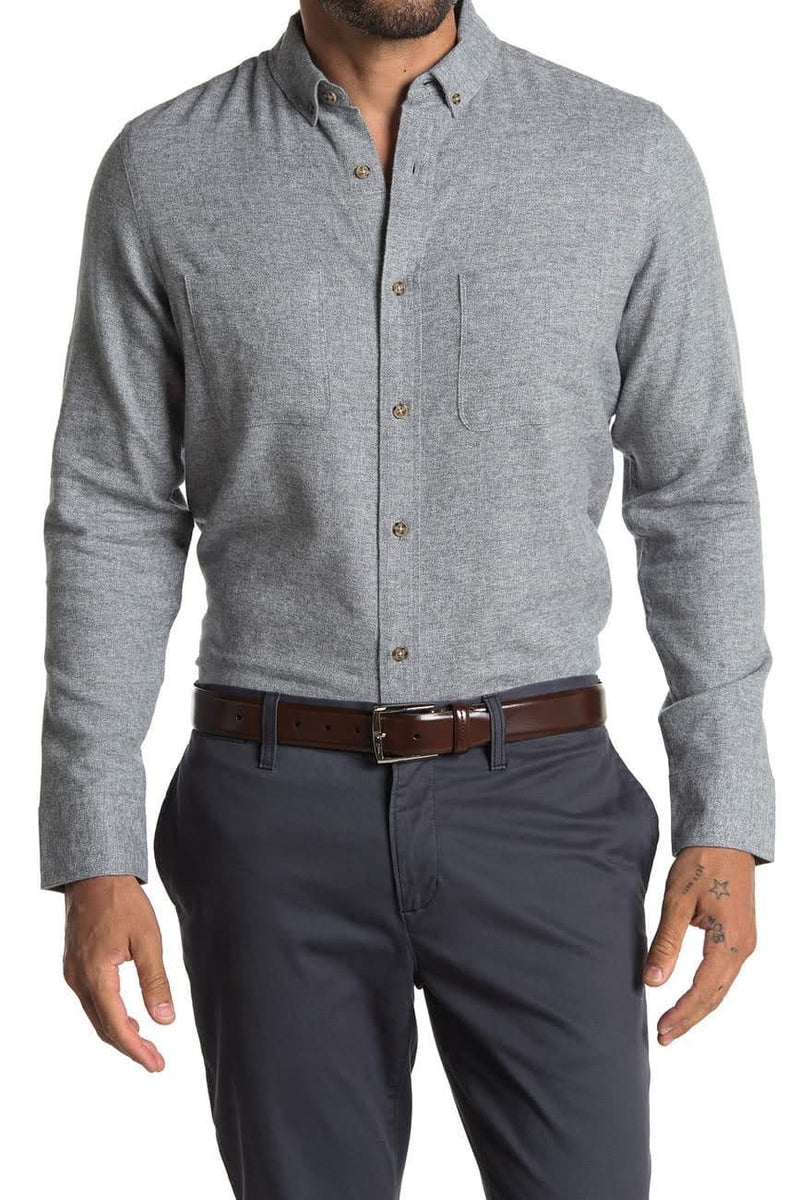 Wallin & Bros Grey Flannel Button-up Shirt