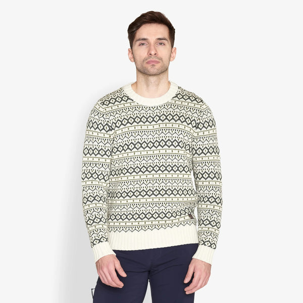 Signal Clothing Beige Jacquard Cotton Sweater