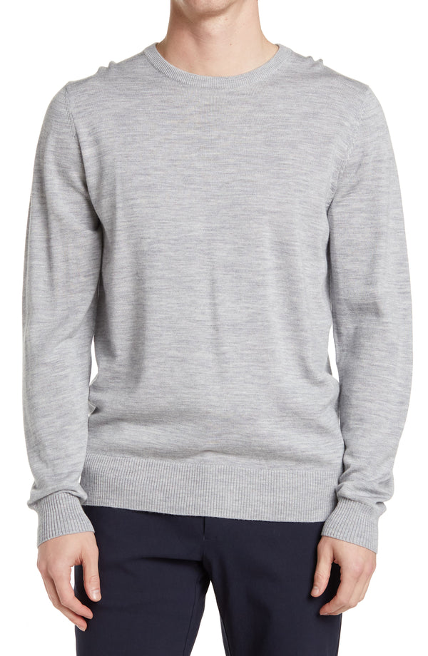 Rodd & Gunn Grey Crew Neck Merino Wool Sweater