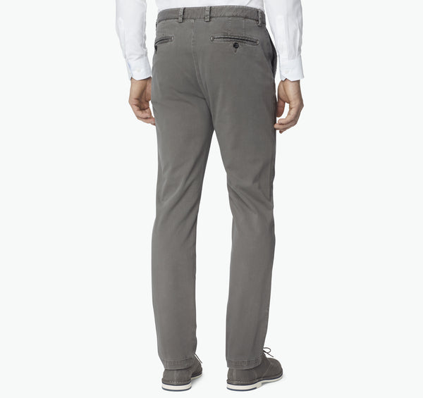 Johnston & Murphy Grey Washed Straight Leg Chino