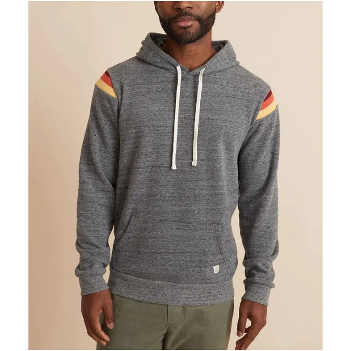 Wholesale,Marine Layer, Marine Layer Heather Grey Contrast Sleeve Hoodie, Grey, Small-40-TagS