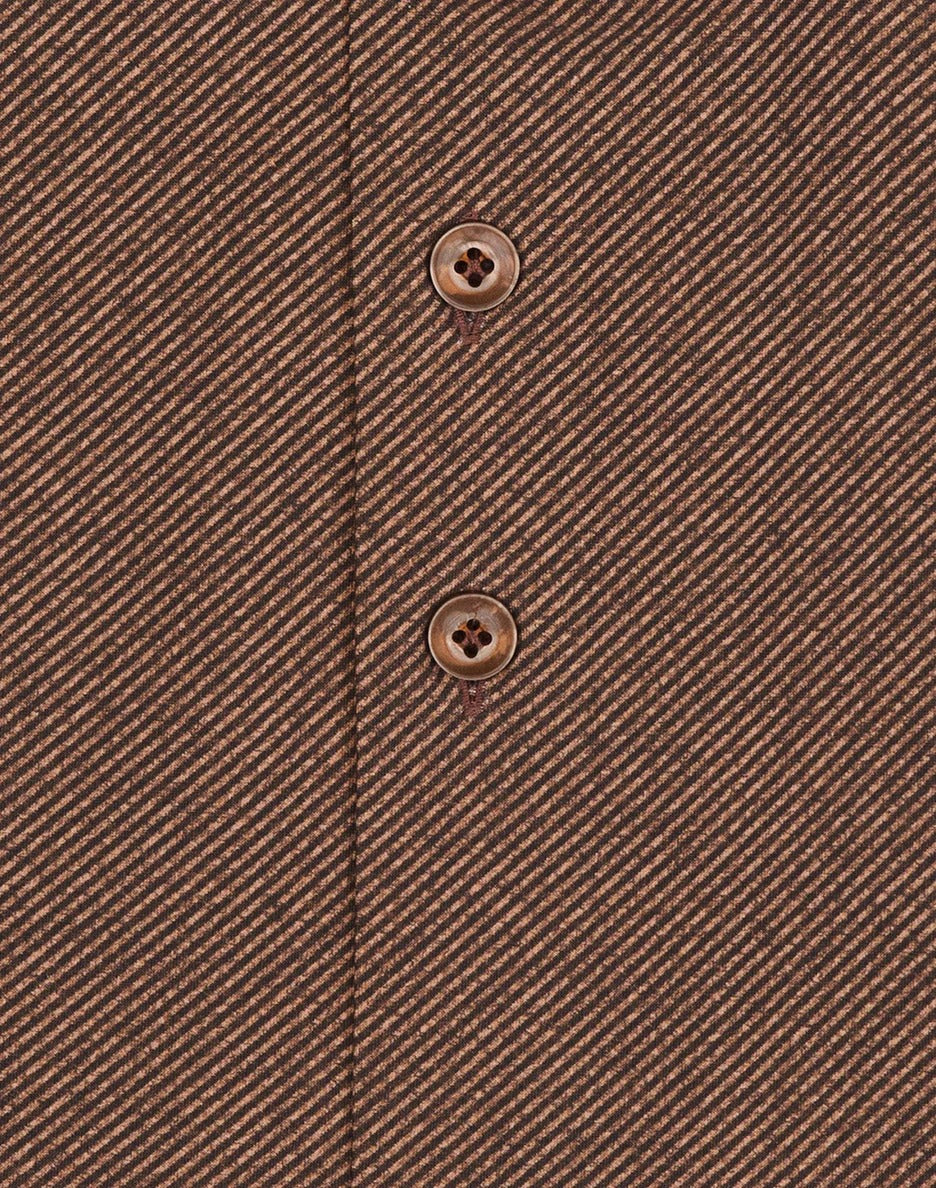 Brand Partner,R2 Amsterdam, R2 Amsterdam Brown 4-Way Stretch Long Sleeve Button Up Shirt, Brown, Medium-42-Tag40