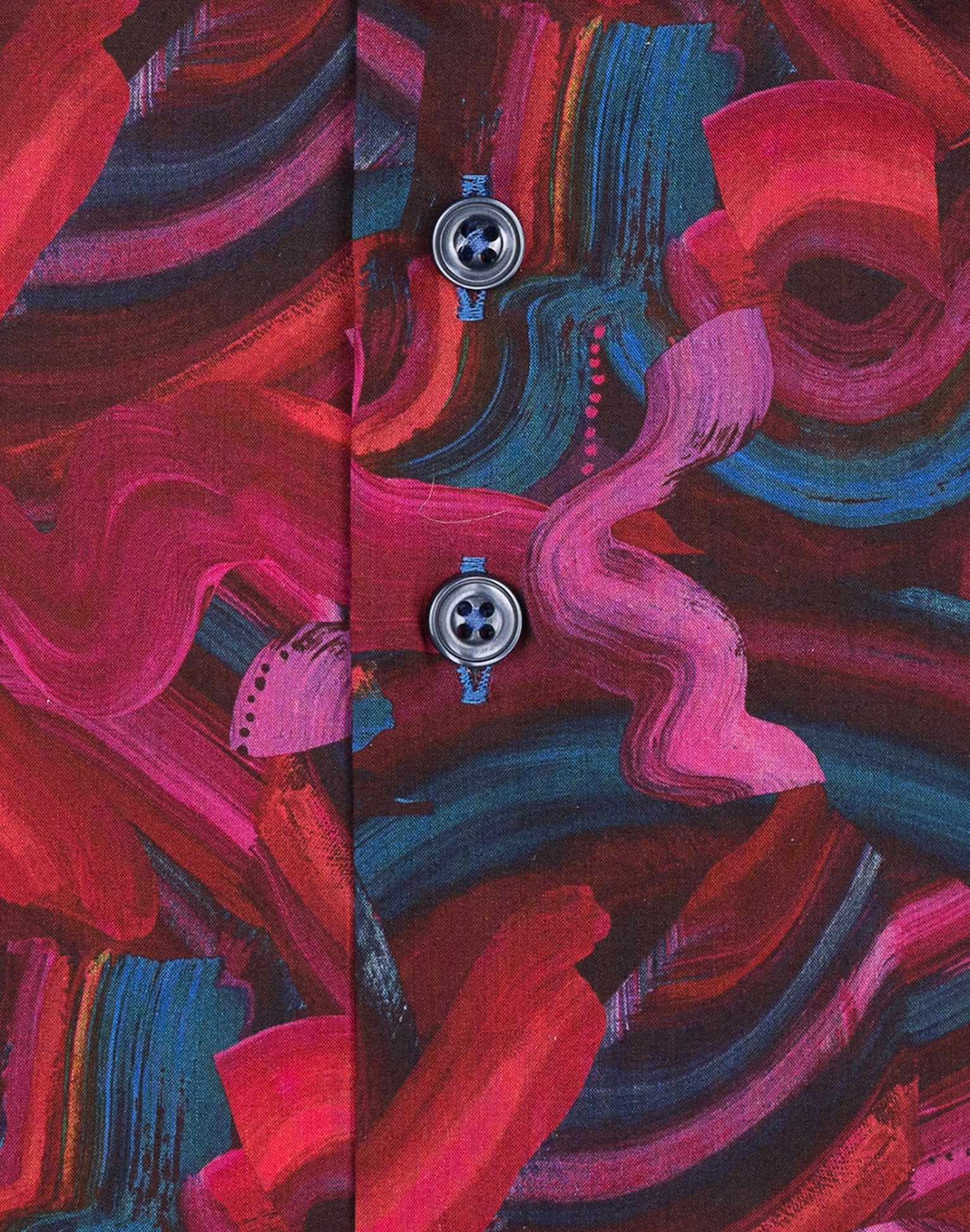 Brand Partner,R2 Amsterdam, R2 Amsterdam Multicolor Abstract Print Cotton Shirt, Pink, Small-41-Tag39Medium-42-Tag40