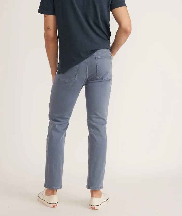 Wholesale,Marine Layer, Marine Layer Blue Garment Dye 5 Pocket Twill Pant, Blue, 36W-32L-Tag36