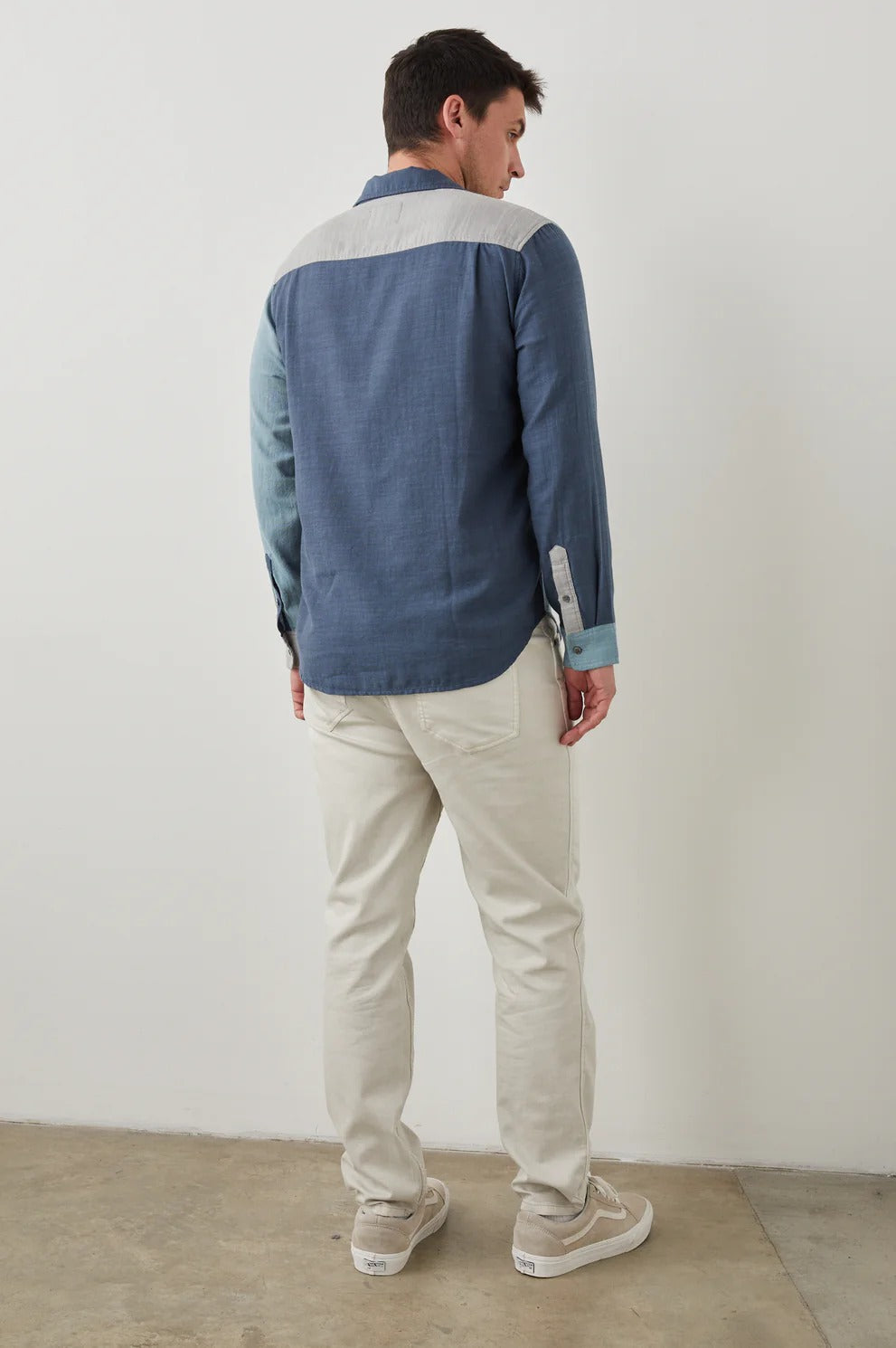 Wholesale,Rails, Rails Aqua/Teal Multi Long Sleeve Button Up Shirt, Blue, Large-46-TagL