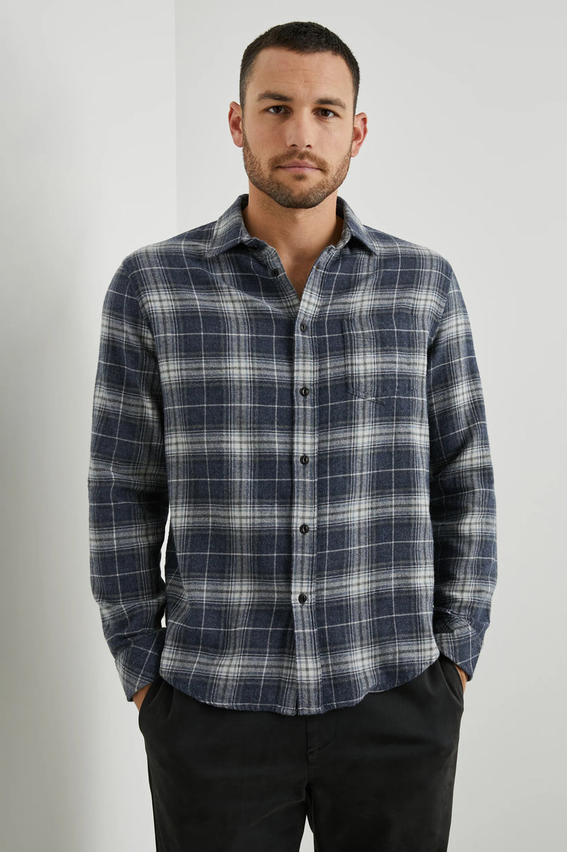 Rails Navy Plaid Flannel Shirt