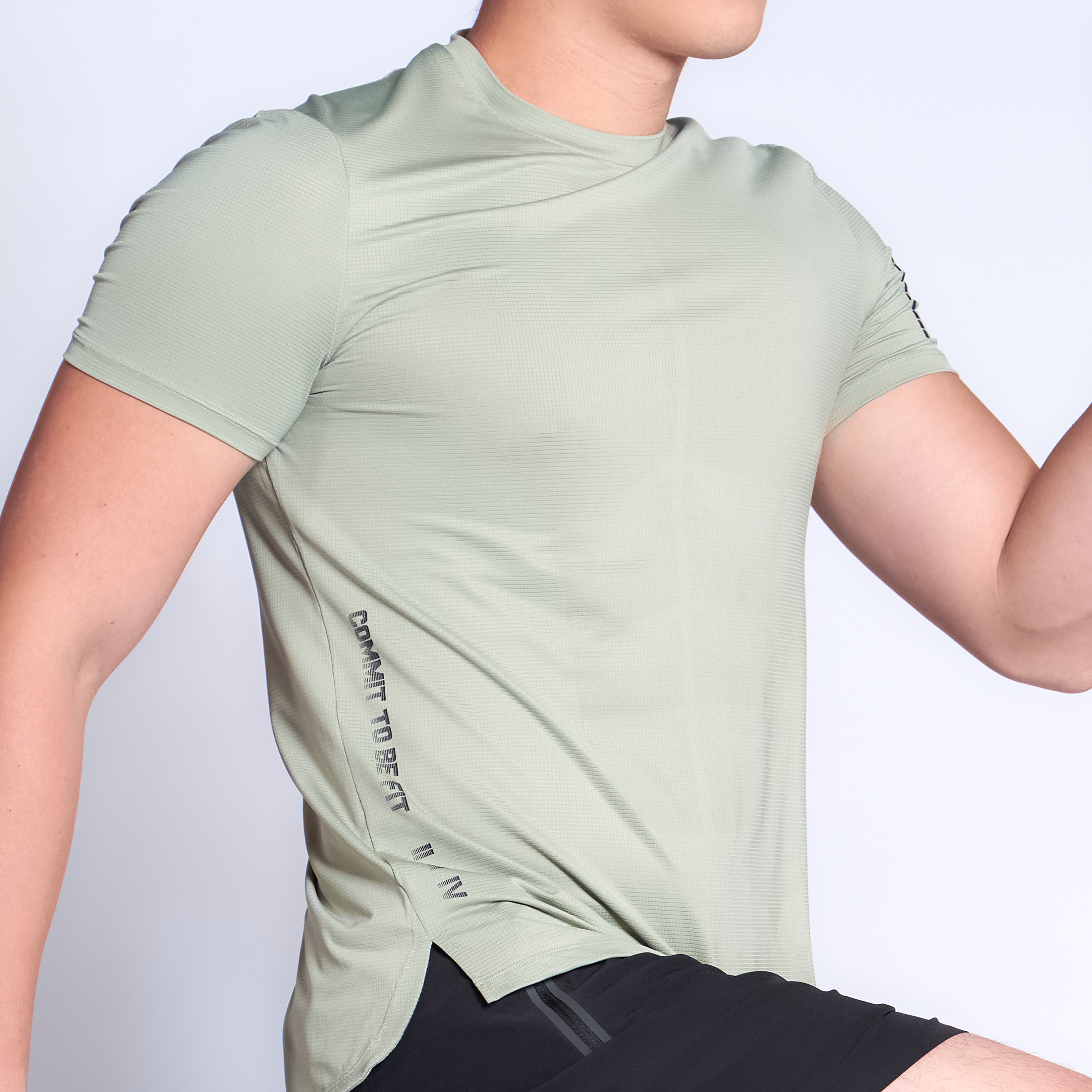 Brand Partner,2124Fit, 2124Fit AERODRY Green Performance Tee, Green, Large-46-TagL
