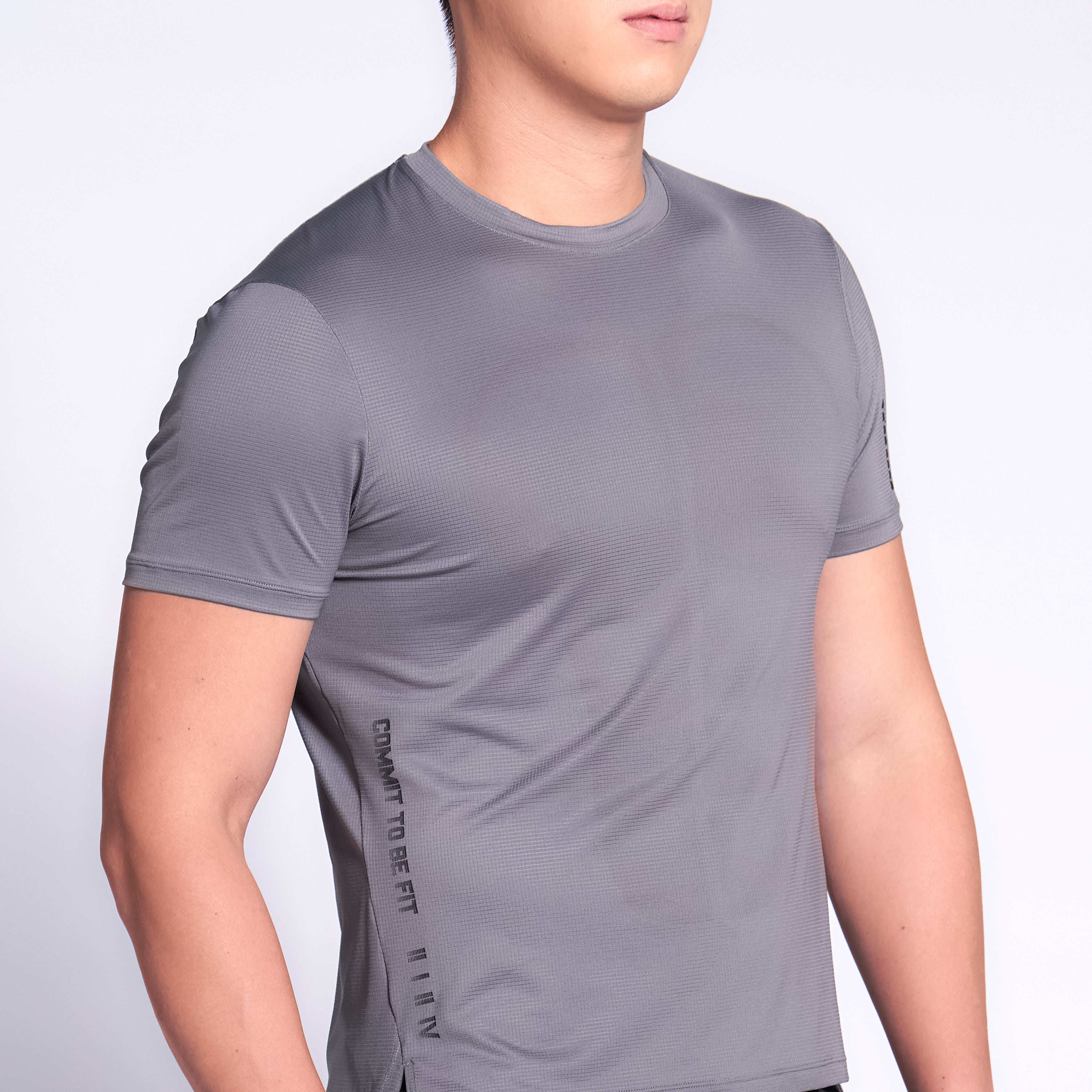 Brand Partner,2124Fit, 2124Fit AERODRY Grey Performance Tee, Grey, Medium-40-TagS