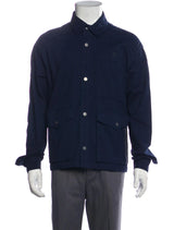 ATM Navy Snap Front Utility Jacket