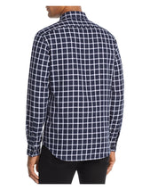 Michael Kors Navy Plaid Slim Fit Button-up Shirt