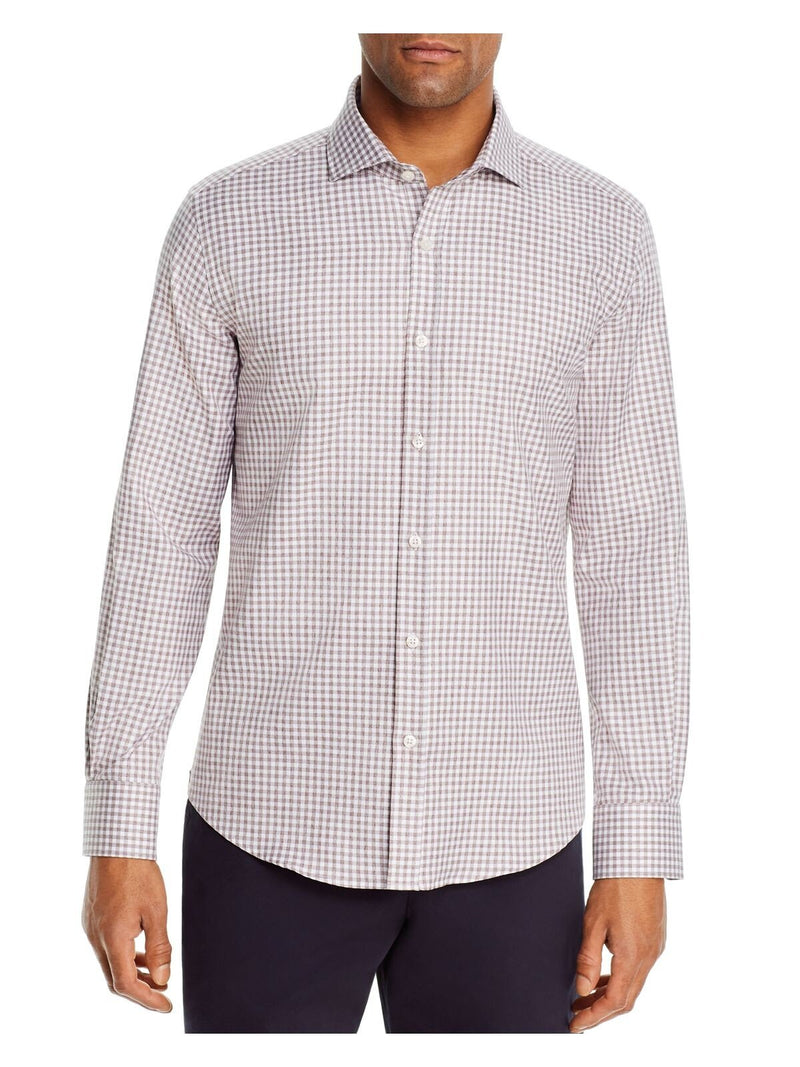 Dylan Gray Brown Gingham Button-up Shirt