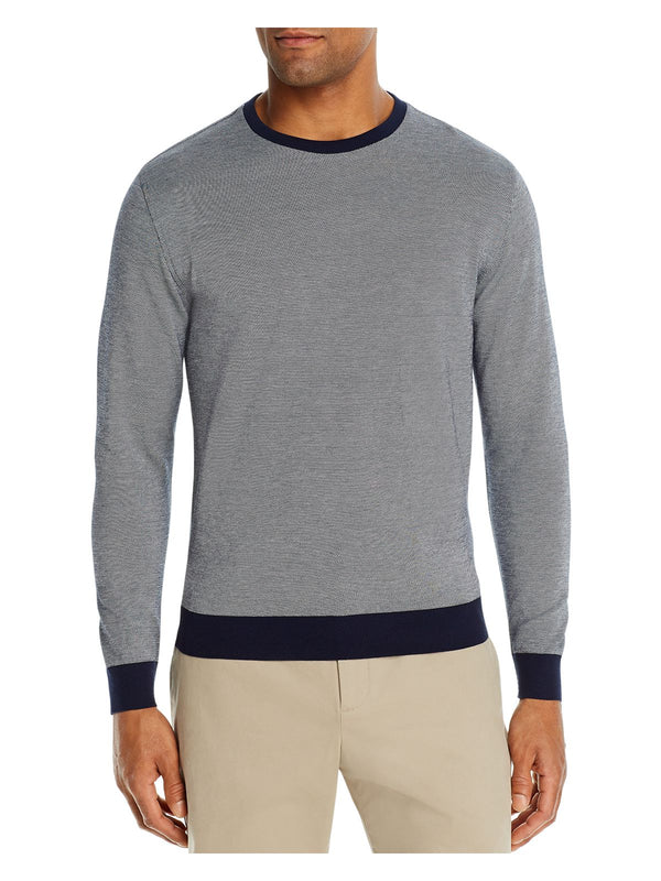 DYLAN GRAY Navy Patterened Sweater