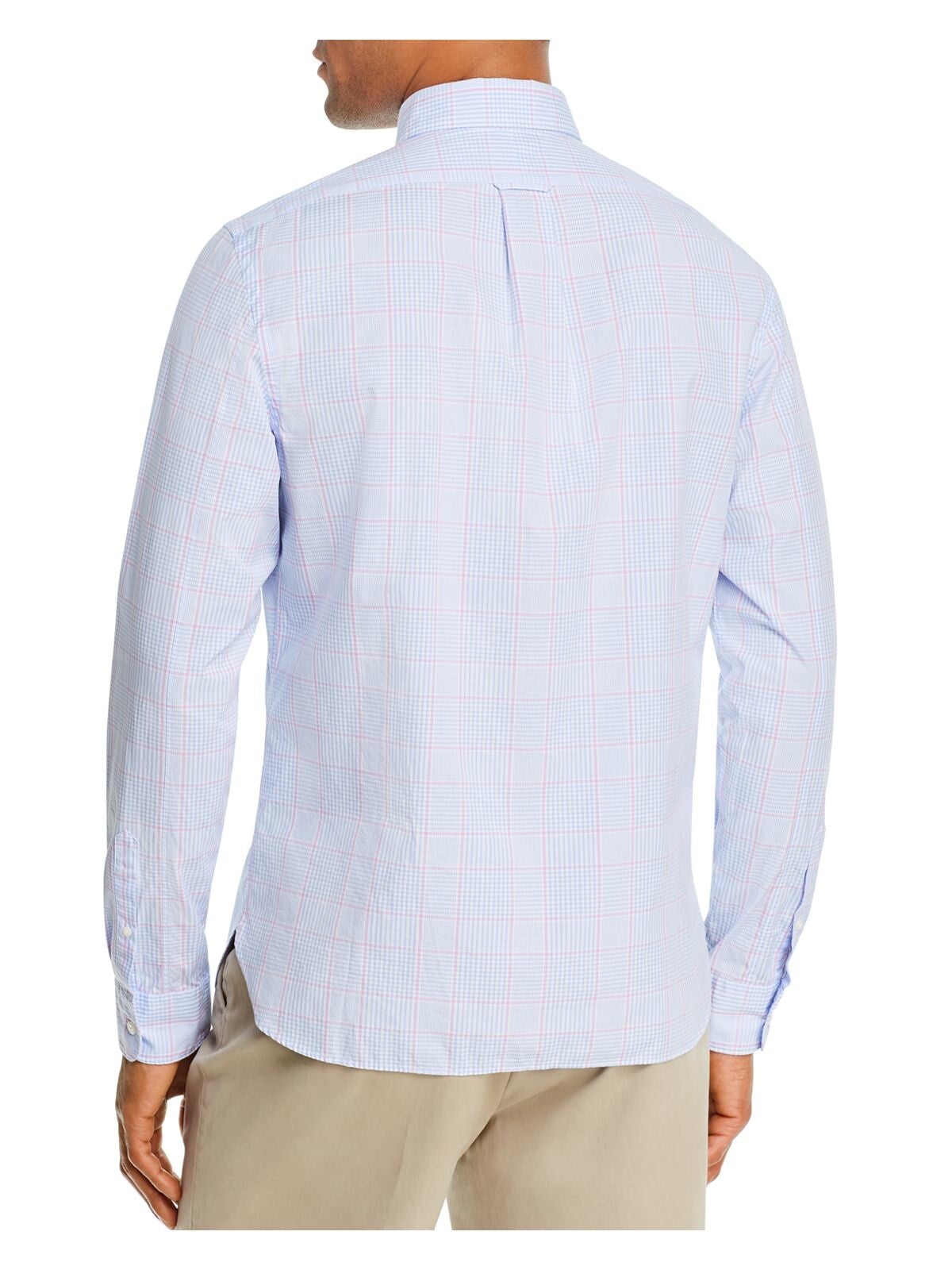 Bobbi + Bricka,The Mens Store, The Mens Store Light Blue Plaid Button-up Shirt, Blue, Medium-44-TagM
