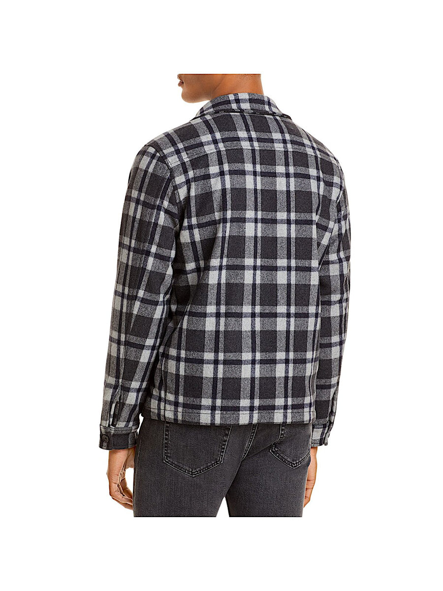 Bobbi + Bricka,Blank NYC, BLANK NYC Grey Plaid Zip Up Jacket, Grey, Medium-45-TagM