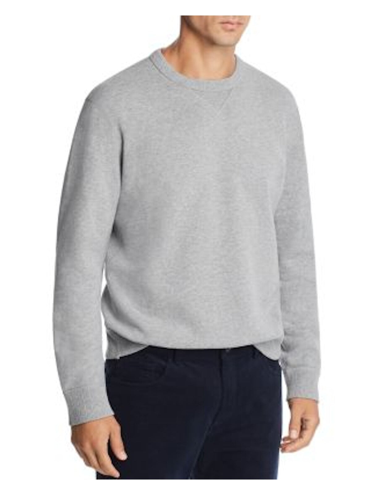 Bobbi + Bricka,The Mens Store, The Mens Store Light Grey Crewneck Sweater, Grey, Medium-42-TagM