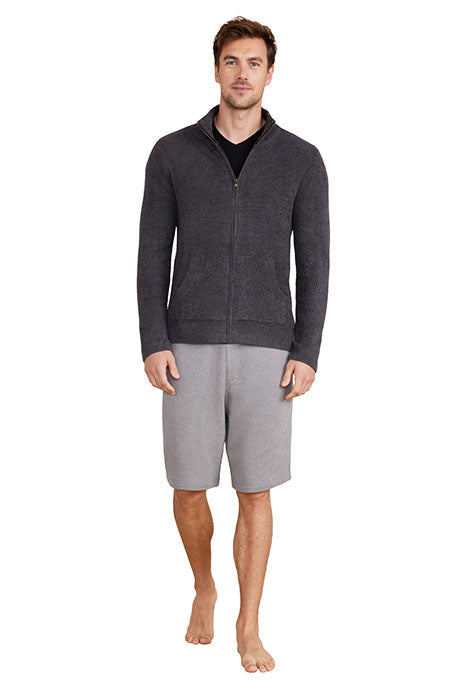 Otrium,Barefoot Dreams, Barefoot Dreams Charcoal Grey Cozychic Lite Zip Front Jacket, Grey, Small-38-TagS