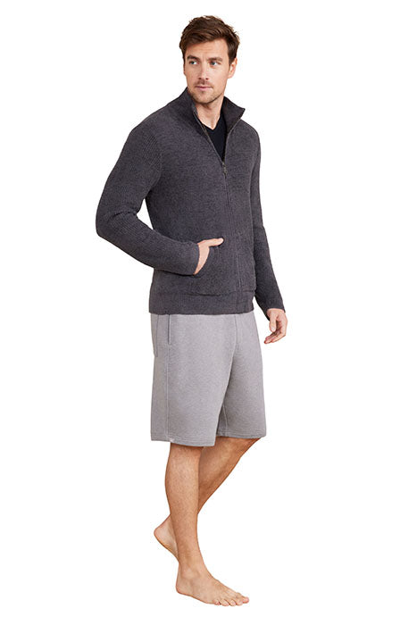 Otrium,Barefoot Dreams, Barefoot Dreams Charcoal Grey Cozychic Lite Zip Front Jacket, Grey, Medium-42-TagM
