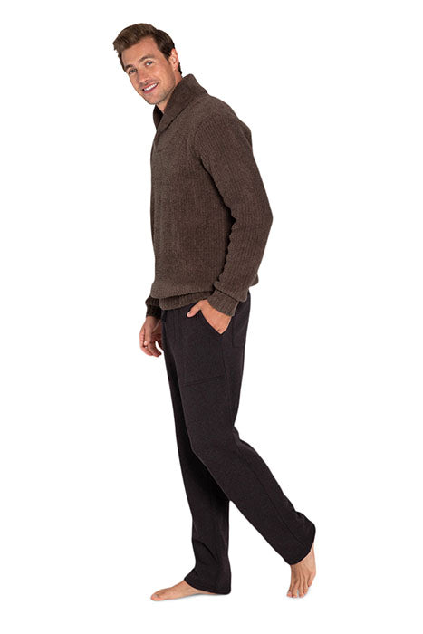 Otrium,Barefoot Dreams, Barefoot Dreams Dark Brown Cozychic Lite Shawl Collar Pullover, Brown, Large-45-TagL