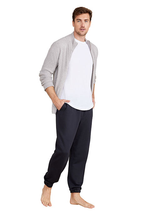 Otrium,Barefoot Dreams, Barefoot Dreams Light Grey Cozychic Lite Zip Front Jacket, Grey, Extra Large-47-TagXL