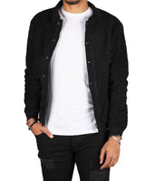 Black Industry Black Shearling & Denim Jacket