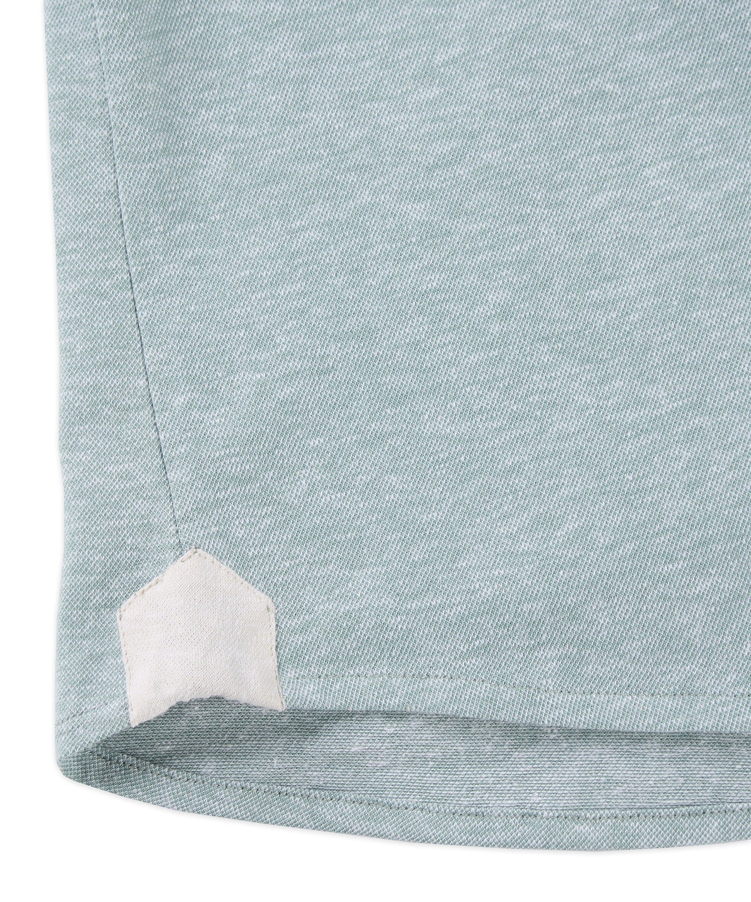 Brand Partner,Borgo28, Borgo28 Pastel Green Knit Linen Blend Shortsleeve Button Up Shirt, Green, Large-46-TagL