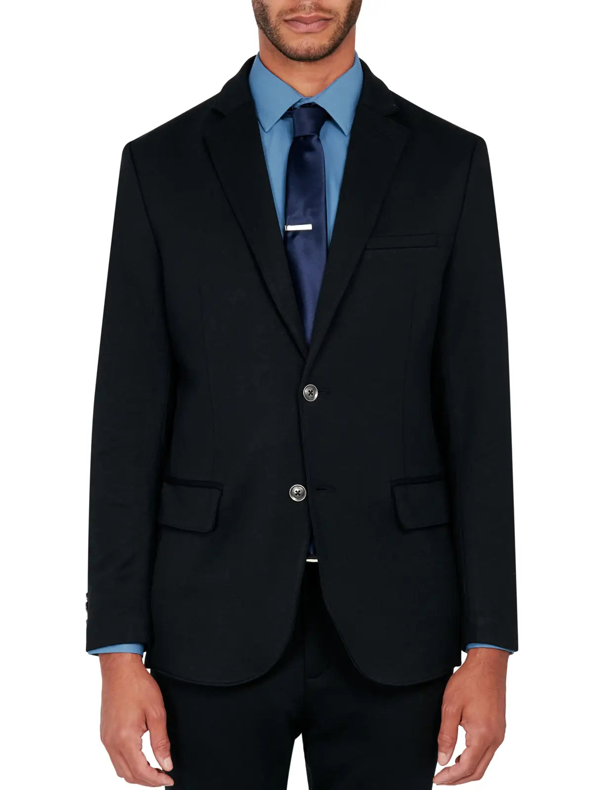 Faire,Brooklyn Brigade, Brooklyn Brigade Black Knit Blazer, Black, Extra Large-46-TagXL
