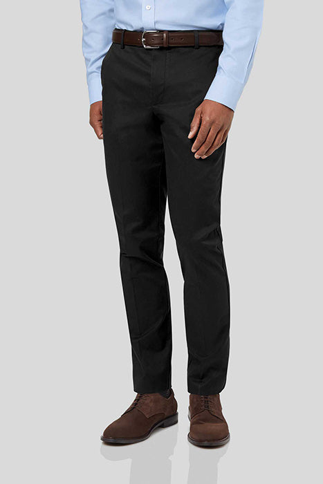 Otrium,Charles Tyrwhitt, Charles Tyrwhitt Navy Slim Fit Dress Chinos, Black, 36W-34L-Tag34