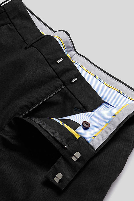 Otrium,Charles Tyrwhitt, Charles Tyrwhitt Navy Slim Fit Dress Chinos, Black, 36W-34L-Tag34