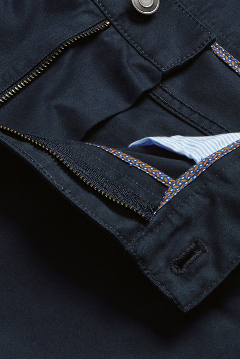 Otrium,Charles Tyrwhitt, Charles Tyrwhitt Navy Slim Fit 5 Pocket Cotton Stretch Pants, Blue, 34W-30L-Tag34