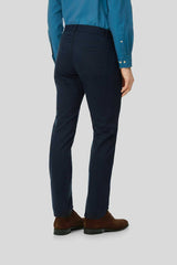 Charles Tyrwhitt Navy Slim Fit 5 Pocket Cotton Stretch Pants - 32W32L