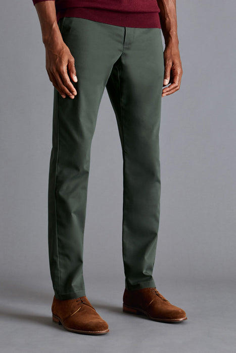 Otrium,Charles Tyrwhitt, Charles Tyrwhitt Sage Green Slim Fit Chino, Green, 34W-33L-Tag34